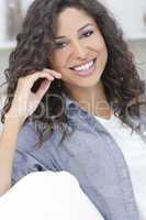 Beautiful Happy Hispanic Woman Smiling