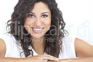 Beautiful Happy Hispanic Woman Smiling