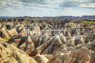 scenic view at badlands national park, south dakota, usa