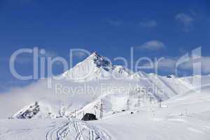Ski resort in Caucasus Mountains