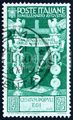 Postage stamp Italy 1937 Cross Roman Standards