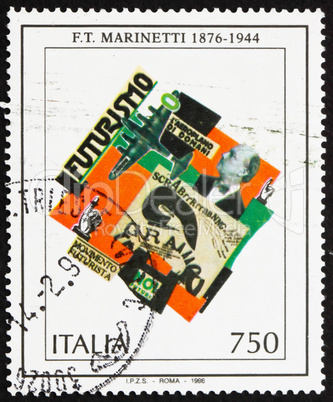 Postage stamp Italy 1996 F. T. Marinetti