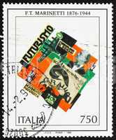 Postage stamp Italy 1996 F. T. Marinetti