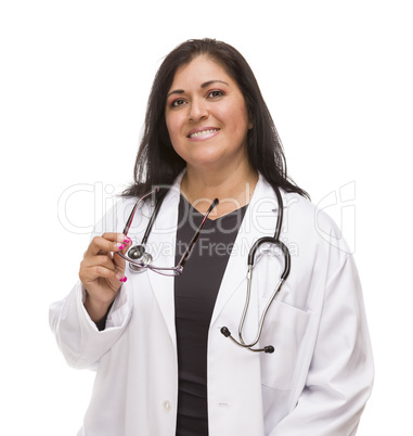 Attractive Female Hispanic Doctor or Nurse