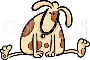cartoon doodle of cute spotted dog