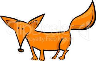 cartoon illustration of red fox