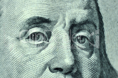 Benjamin Franklin closeup