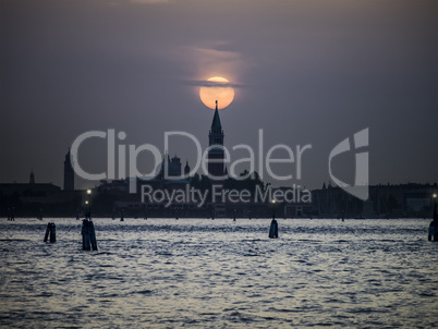 Sunset Venice Italy