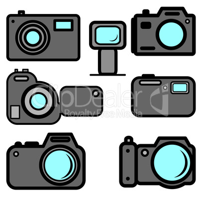 A set of digital cameras