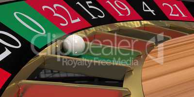 Roulette wheel close-up - Rouletterad Nahaufnahme