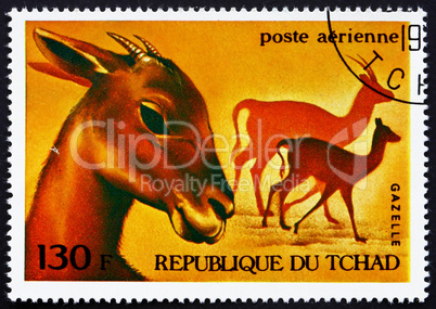 Postage stamp Chad 1972 Gazelles, African Wild Animals