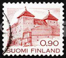 Postage stamp Finland 1982 Hame Castle, Hameenlinna, Finland