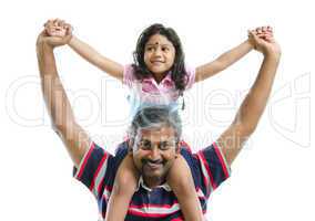 Indian father and daughter