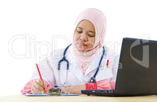 Muslim female doctor