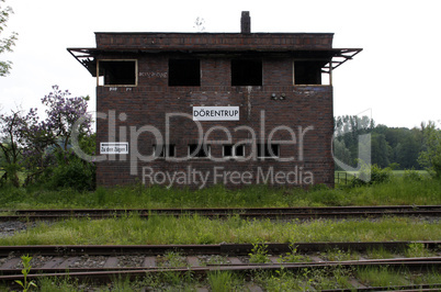 Der verfallene Bahnhof in Dörentrup