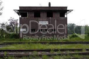 Der verfallene Bahnhof in Dörentrup