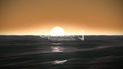 Beautiful Sunrise over the sea. Time Lapse. HD 1080.