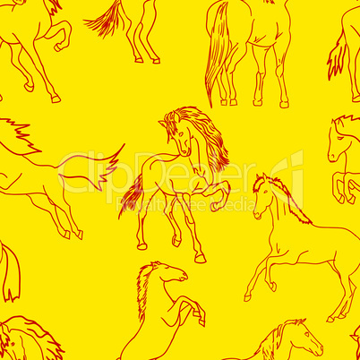 seamless wallpaper horses.