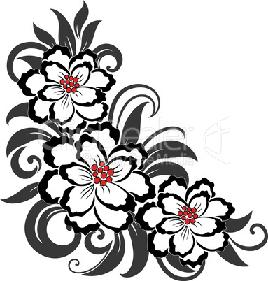 Decorative floral illustration