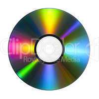 CD/DVD mit bunten Reflektionen