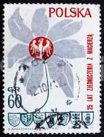 Postage stamp Poland 1970 Polish Eagle, Coat of Arms