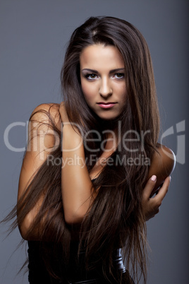 beauty young woman glamour portrait