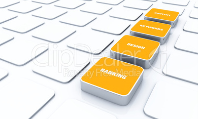 3D Pads Orange - Keywords Design Content Ranking 3