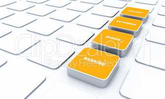 3D Pads Orange - Keywords Design Content Ranking 3