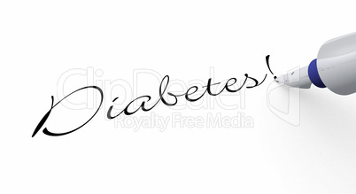 Stift Konzept - Diabetes!