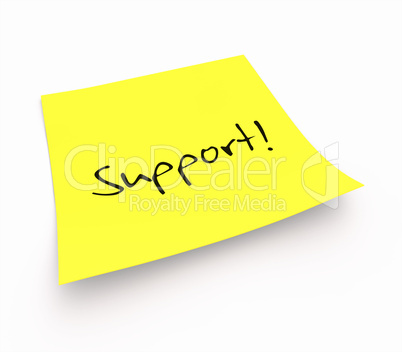 Notizzettel - Support!