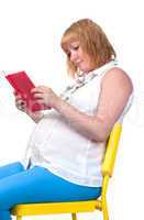 Pregnant Woman with Book