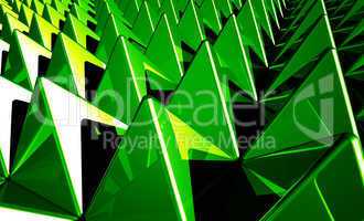 Hintergrund - Pyramiden Matrix Grün 4