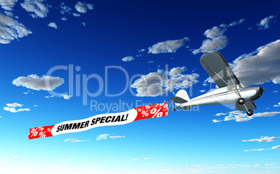 Flugzeug Banner - Summer Special!