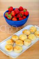 Strawberries and cookies for you
