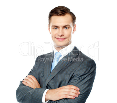 Portrait of handsome young businessman