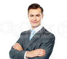 Portrait of handsome young businessman