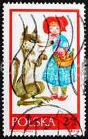 Postage stamp Poland 1968 Little Red Riding Hood