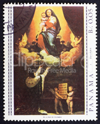 Postage stamp Panama 1967 The Promise of Louis XIII by Ingres