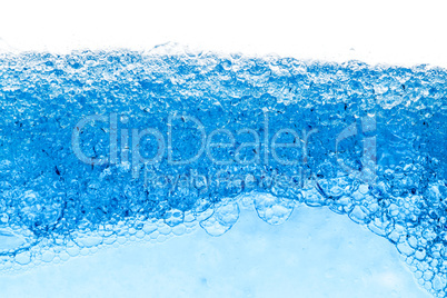 Background of Blue Bubbles Underwater