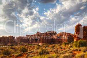 Scenic view at Arches National Park, Utah, USA