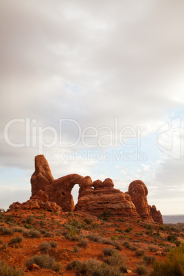 scenic view at arches nationally park utah usa