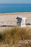 Strandkorb am Meer, Beach chair at the ocean