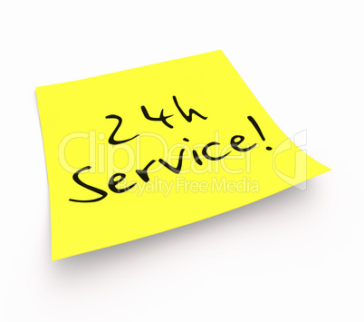 Notizzettel - 24h Service!