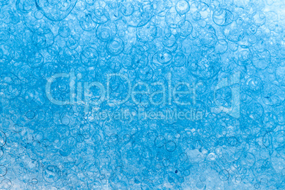 Background of Blue Bubbles Foam