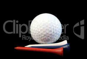 Golf ball with tee