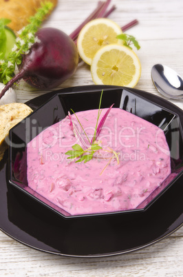 Cold beet soup