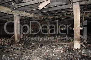 After the fire. Inside the mall