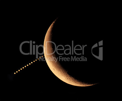 Covering the planet Jupiter by the Moon 15.07.2012, Makeevka, Uk