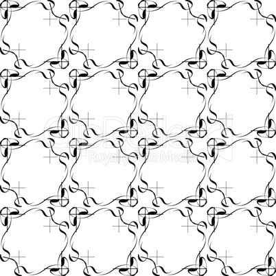 seamless ethnic doodle monochrome vector pattern background