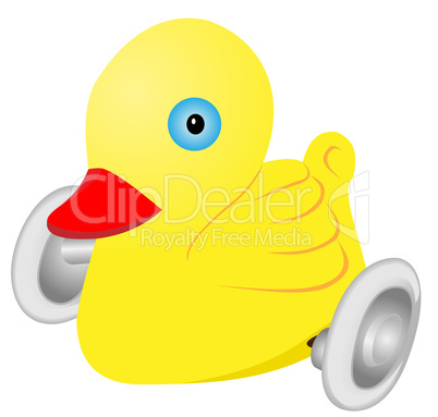 Children's toy duckling